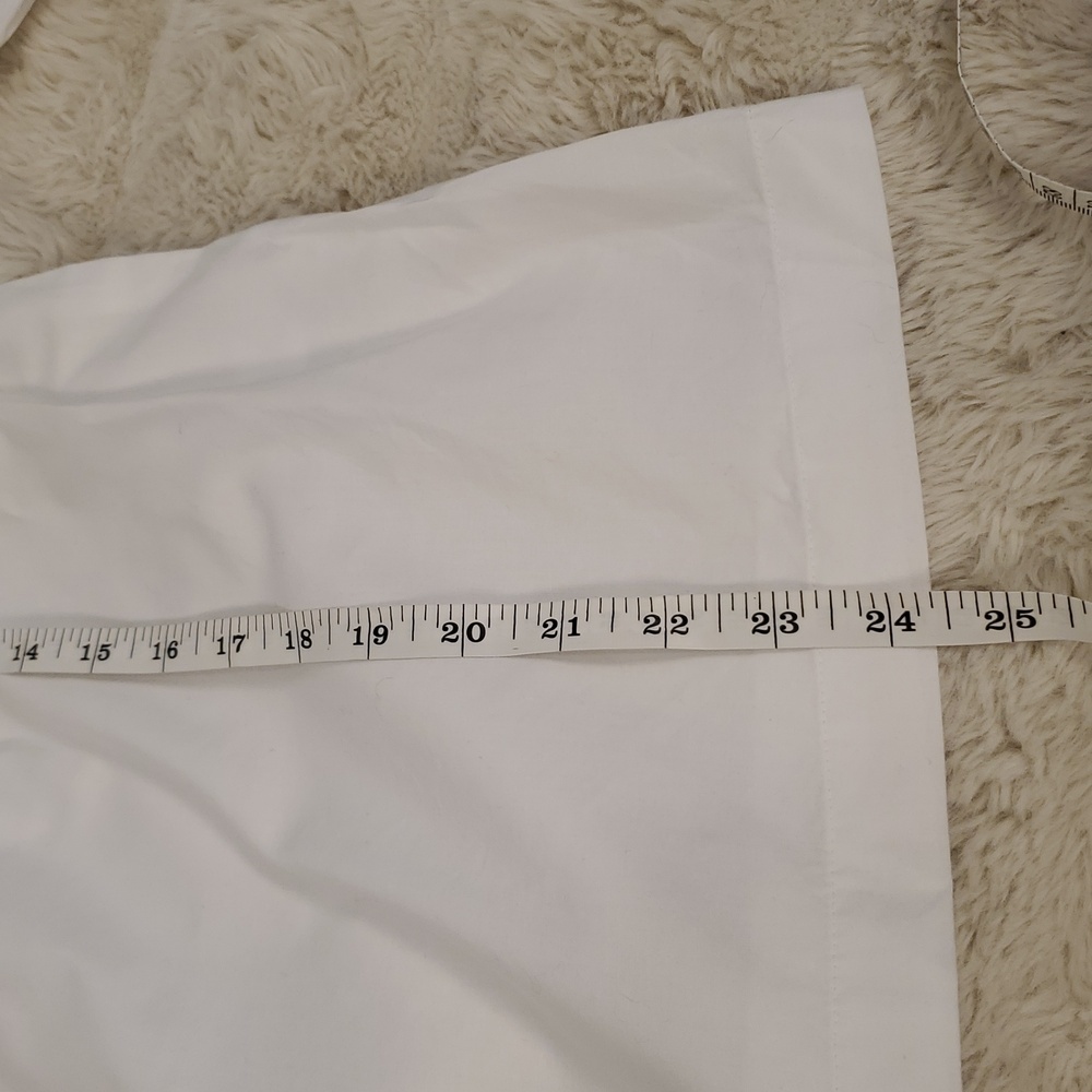 J. Jill Crisp White Smocked Top Oversized S - Picture 9 of 9